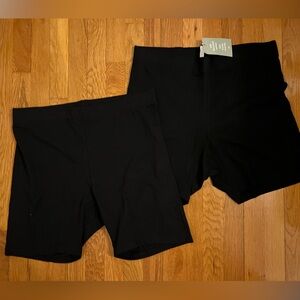 H&M two black bike shorts size XXL NWT